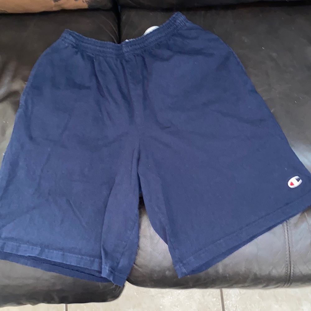 Men’s Navy Champion Cotton Shorts Size Small
